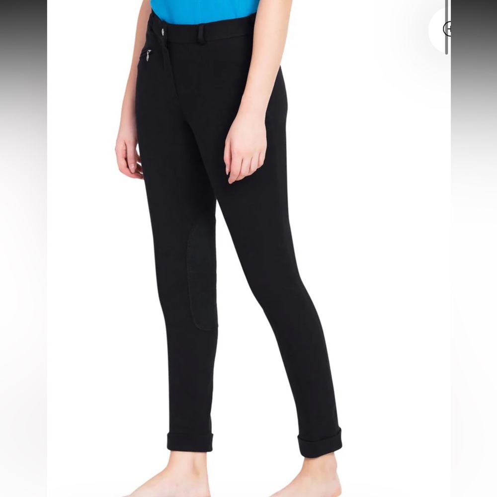 TuffRider Ladies Cotton Jodhpurs Breeches Pants Equestrian Black 28 NWT